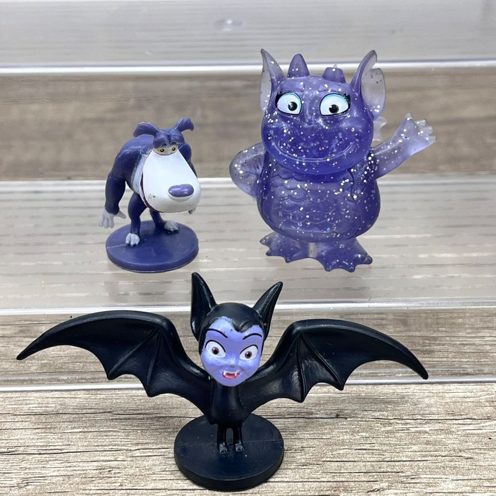 Disney Junior VAMPIRINA Mini Figures Wolfie, Vamperina & Gregoria Set Of 3